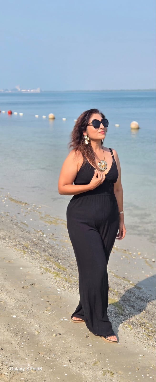 Preeti on the beach